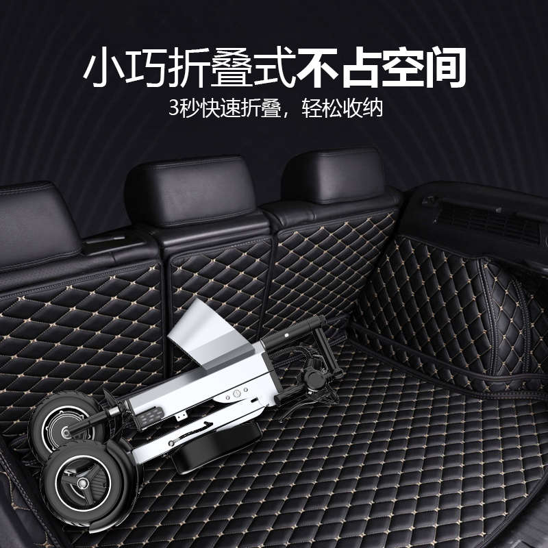 新款48V轻型折叠式可双人电动车便携小型轻便迷你三轮电动代步车P