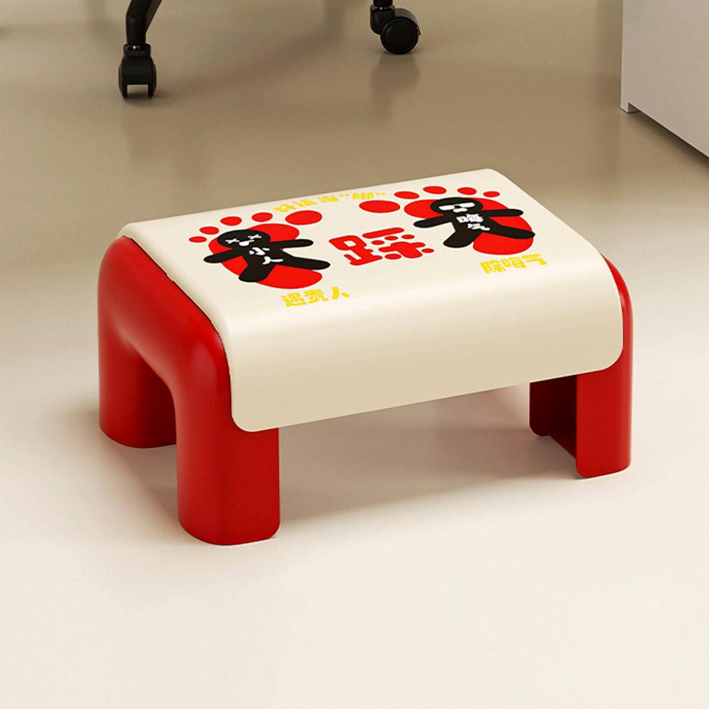 多巴胺儿童凳子家用加厚塑料脚踩小矮凳结实耐用可叠放门口换鞋凳