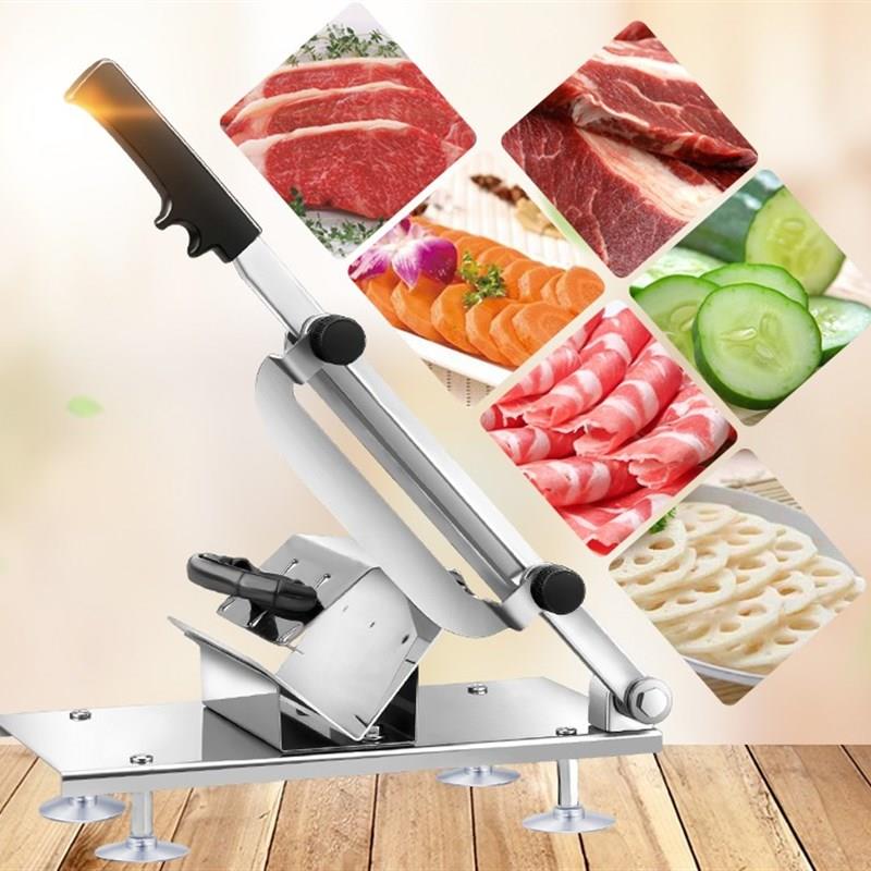 牛羊肉切片机手动 切肉机 家用E切肥牛羊肉卷切片机冻肉刨肉机