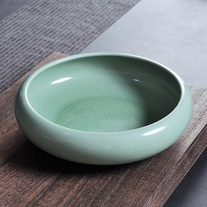 水仙花盆陶瓷特价大号无孔铜钱草专用一叶莲碗莲盆多肉大口径水培