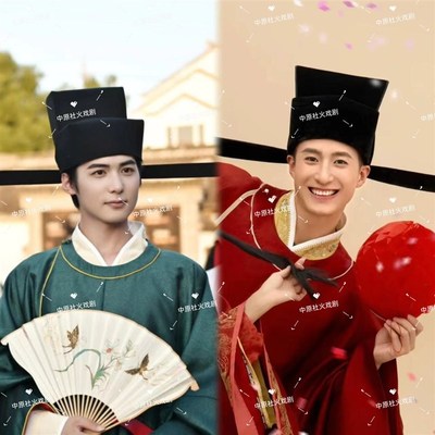 宋制乌纱帽男士官帽宋代帽子古装婚服帽子宋代交角展翅Z幞头女驸