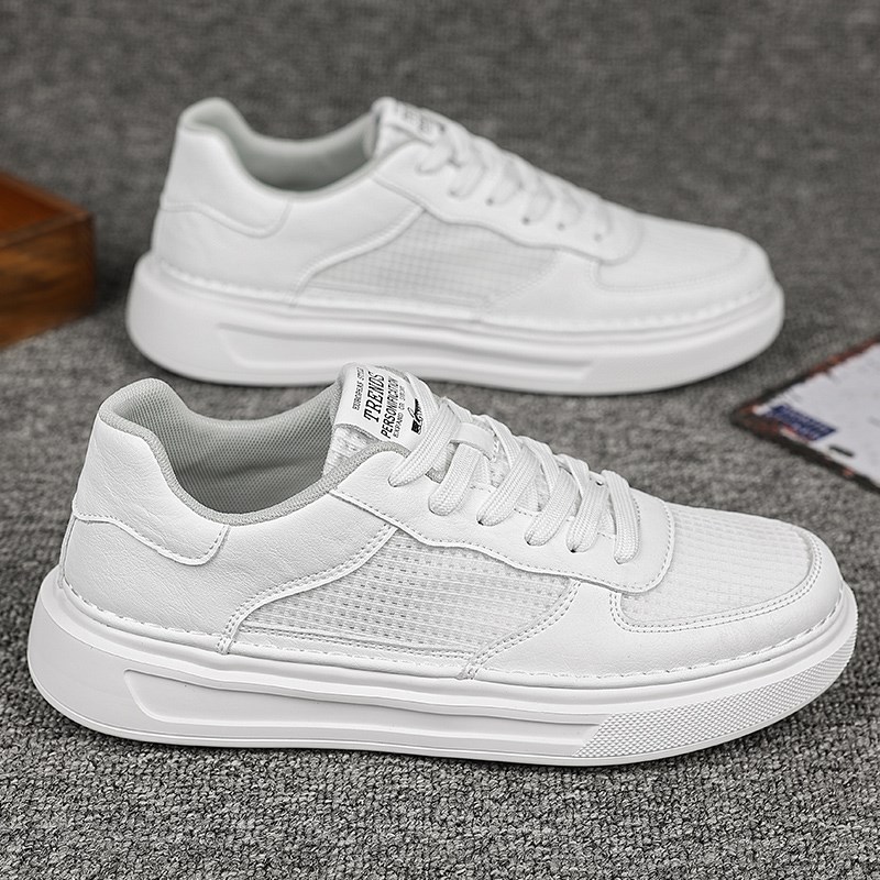 2024特大码男鞋45夏季透气薄款网鞋4F6小白鞋47运动休闲学生板鞋4