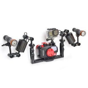 7运动相机托盘水下摄影配件 潜水相机支架60 80mm浮力臂灯臂TG5