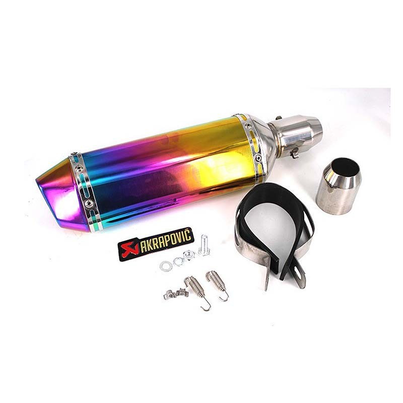 幻彩摩托跑车改装黄龙600小250永源350R25/R3六角天蝎排气管