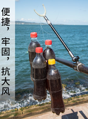 鱼竿炮台支架2/3米4M超硬碳素B竞技超轻大物鱼架杆钓椅箱台钓支架