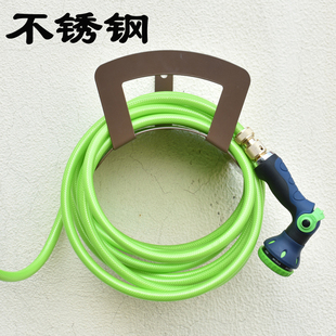 不锈钢挂墙壁浇i花软管收纳架洗车水管架绕管器家用卷管盘管器支