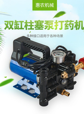 农用电动果树喷雾器手提式打药机12V24V48V60V220伏高压柱塞药泵