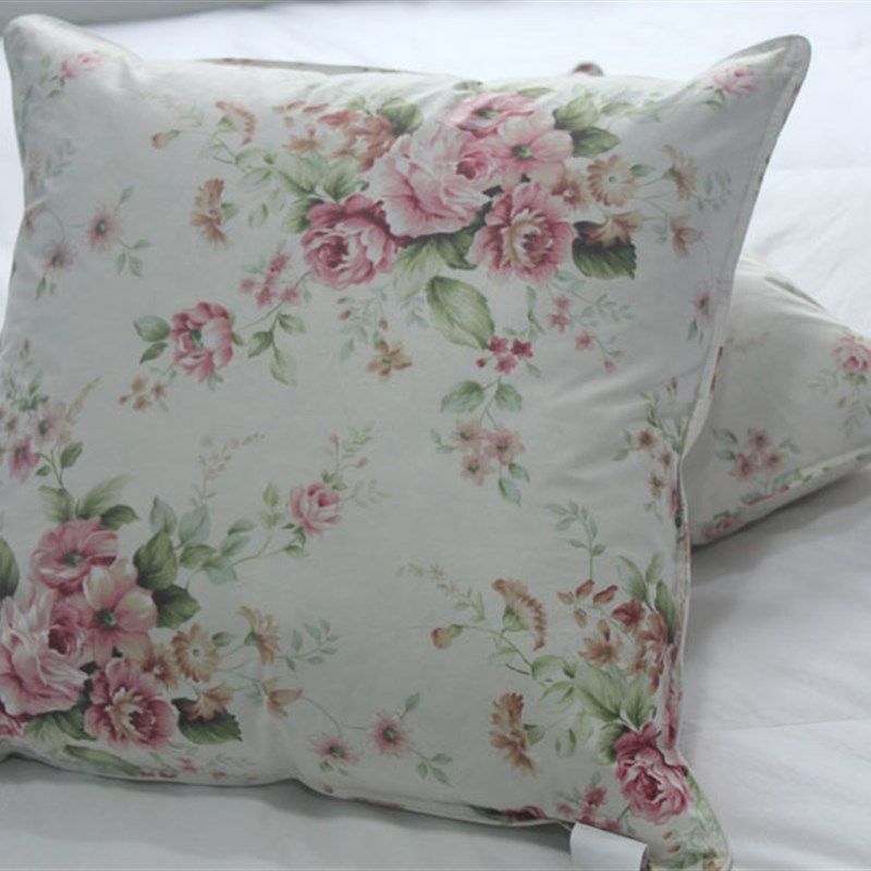 白鹅毛羽绒靠垫芯沙发抱枕床上大靠枕办公室椅靠背羽毛枕头可定制