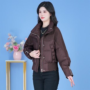 羽绒棉服女短款20l24新款小个子爆加厚棉衣面包服外套宽松冬季棉