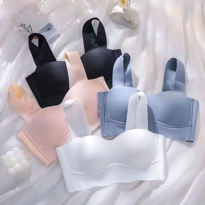 无痕内衣女背心i式夏季超薄款无钢圈小胸聚拢收副乳防下垂文胸套