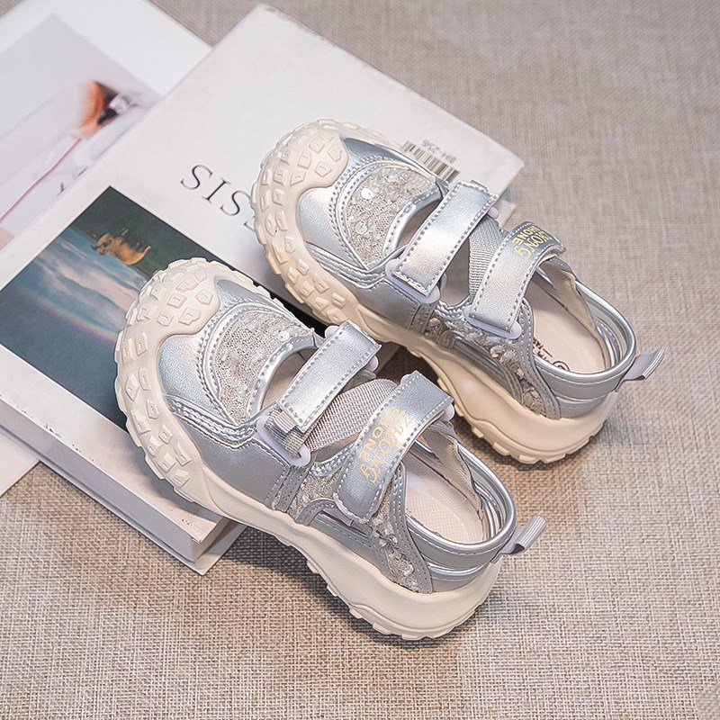 女童运动凉鞋2025夏季新款儿童运动鞋凉鞋女孩网鞋透气学生春夏潮