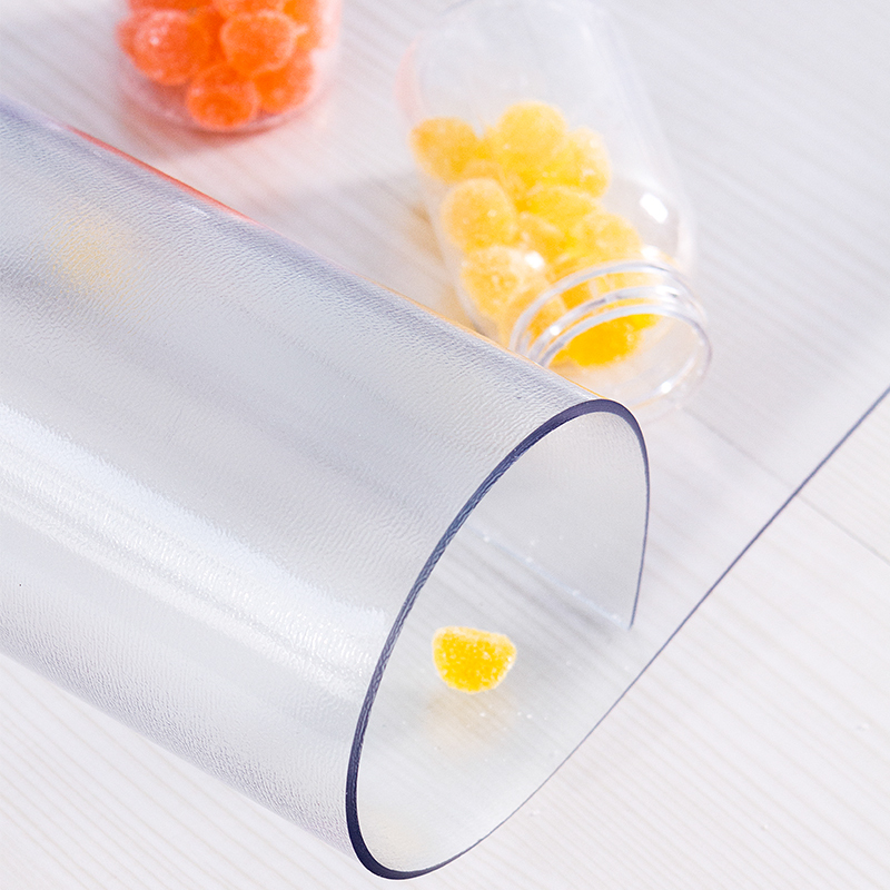 透明软质玻璃防水防油防烫免洗PVCF桌布磨砂茶几垫圆桌桌垫水晶板