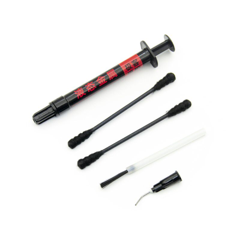 新液态脂属导热膏硅金 cpu开盖导热 散热硅脂液R态金属 液金脂硅