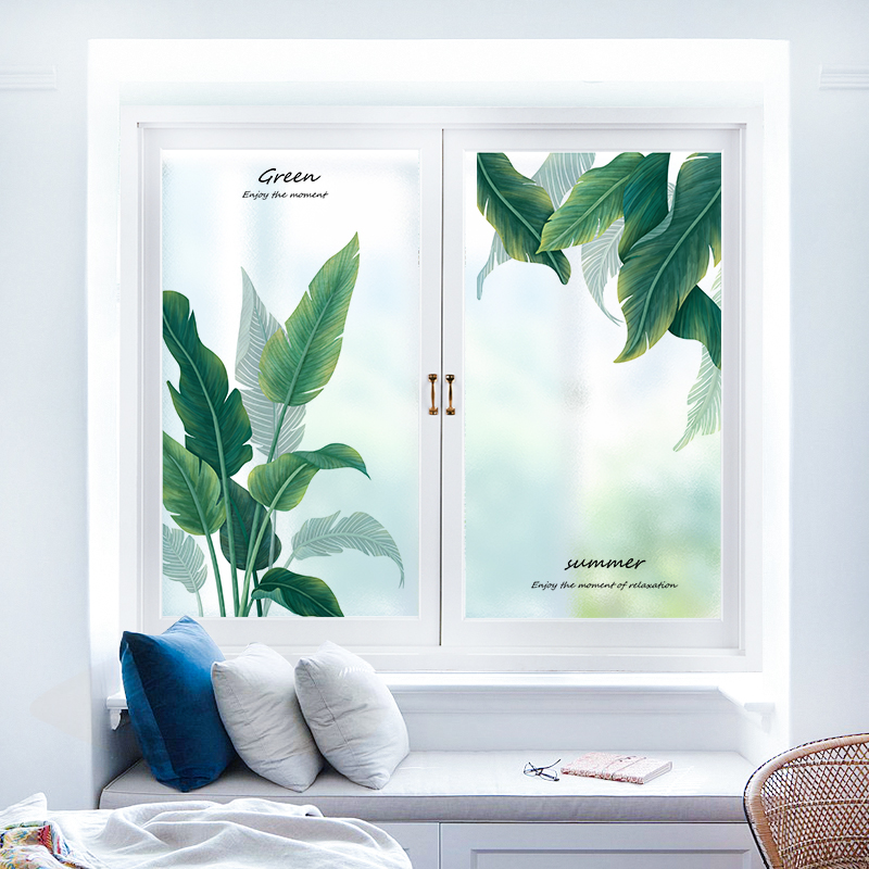 磨砂贴膜浴室透光不透明玻璃贴厕所防窥窗贴卫生间窗W户贴纸防走