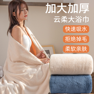 男毛巾女情侣款 浴巾家用加大加厚比全棉吸水2022新款 一对裹巾