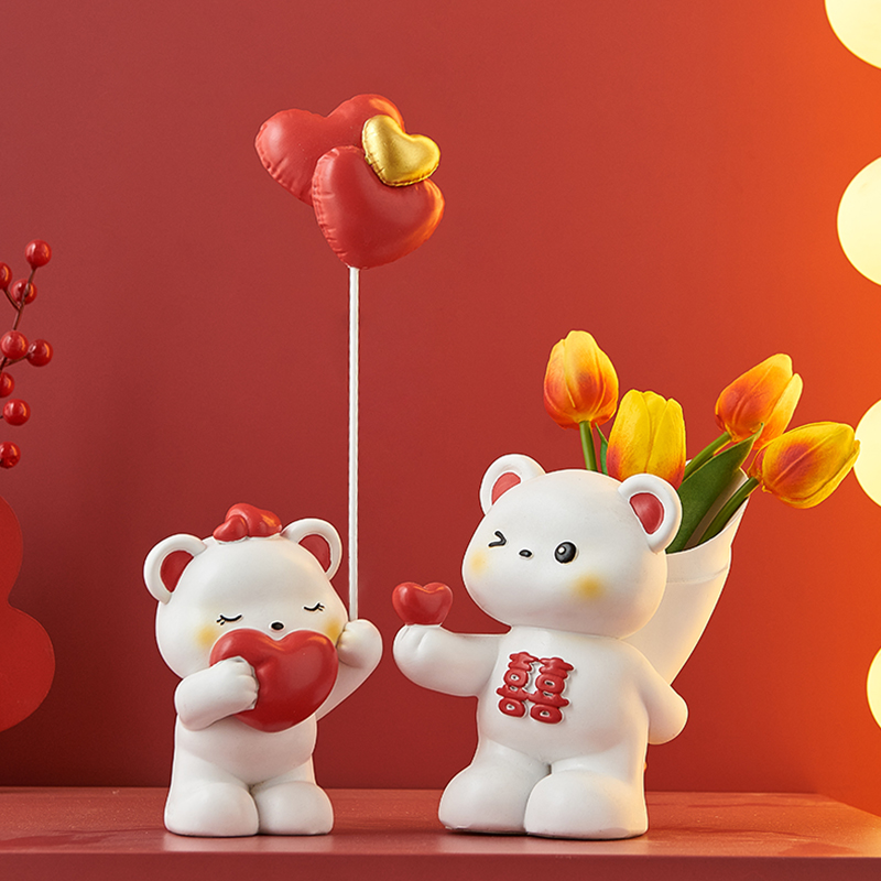 订婚新婚礼物送新人新娘闺蜜朋友结婚布置婚房装饰品摆件实用