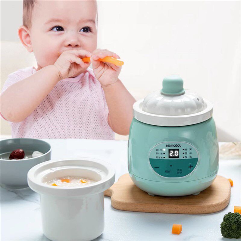麦豆电炖锅婴儿辅食锅陶瓷全自动bb煲煮粥饭煲汤宝宝辅食锅迷你煲