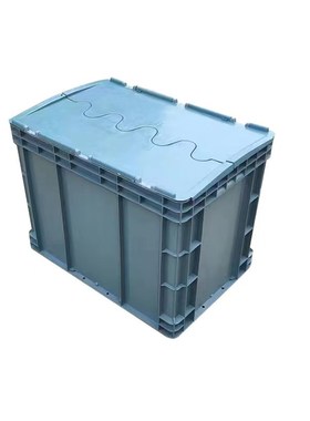 塑料周转箱带盖长方形塑胶整理筐工厂仓库加厚收纳箱EU汽配物流箱