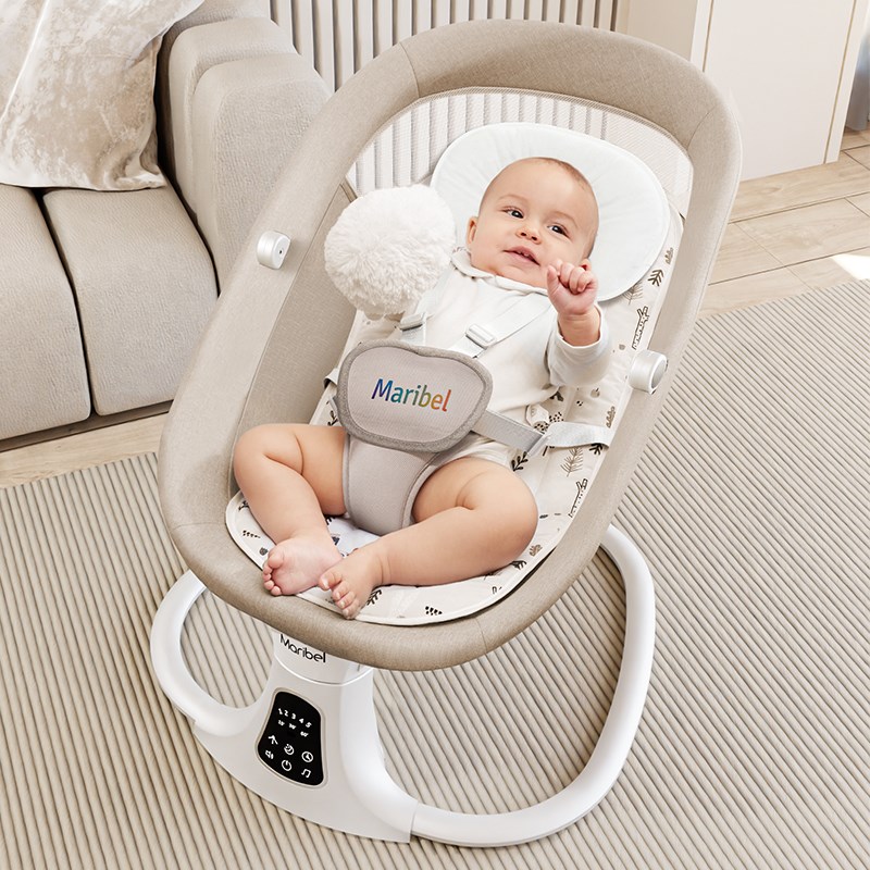 哄娃神器婴儿摇摇椅新生儿躺睡安抚椅电动摇篮宝宝哄睡摇摇床推车
