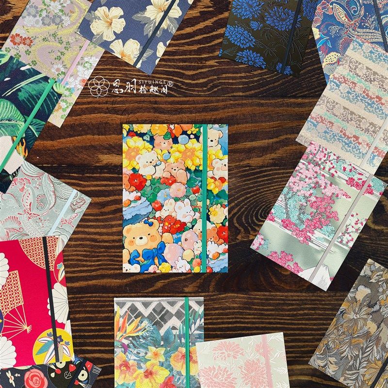 手工线装可平摊布面笔记本文艺手账本方格横线空白内页日记送礼,文具电教/文化用品/商务用品,手帐/日程本/计划本,淘宝优惠券,粉丝福利购,淘宝优惠卷