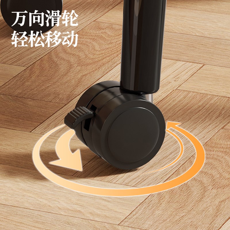 免弯腰高颜值高脚厨房垃圾桶卫生桶按压式家用大容量带轮可移动