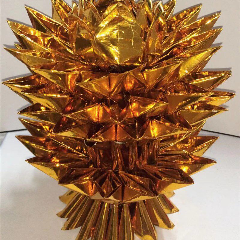 潮汕中秋节拜神赏月用品手工折纸镭射纸拜月娘金纸节八月十五折塔