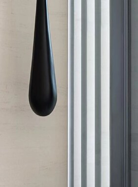 水滴吊顶装饰品不锈钢底座摆件酒店别墅大堂售楼处玻璃钢水滴雕塑