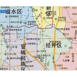 新款郑州市地图定制贴挂超大巨幅壁画行政区划图办公室装饰画海报