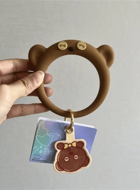 Tim熊手机挂环手机防丢挂件挂绳手机配件卡通造型硅胶挂件