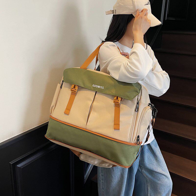 短途旅行包男女款轻便大容量出差旅游手提包行李包袋运动健身揹包