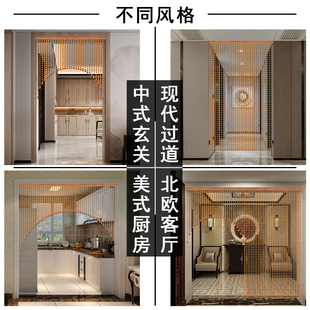 桃木珠帘加密门帘葫芦隔断帘客厅玄关窗帘过道卧室遮挡卫生间帘子