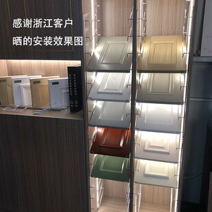 色板托架样板架五金展示架衣橱柜门样板架子样块展架连体式层板托