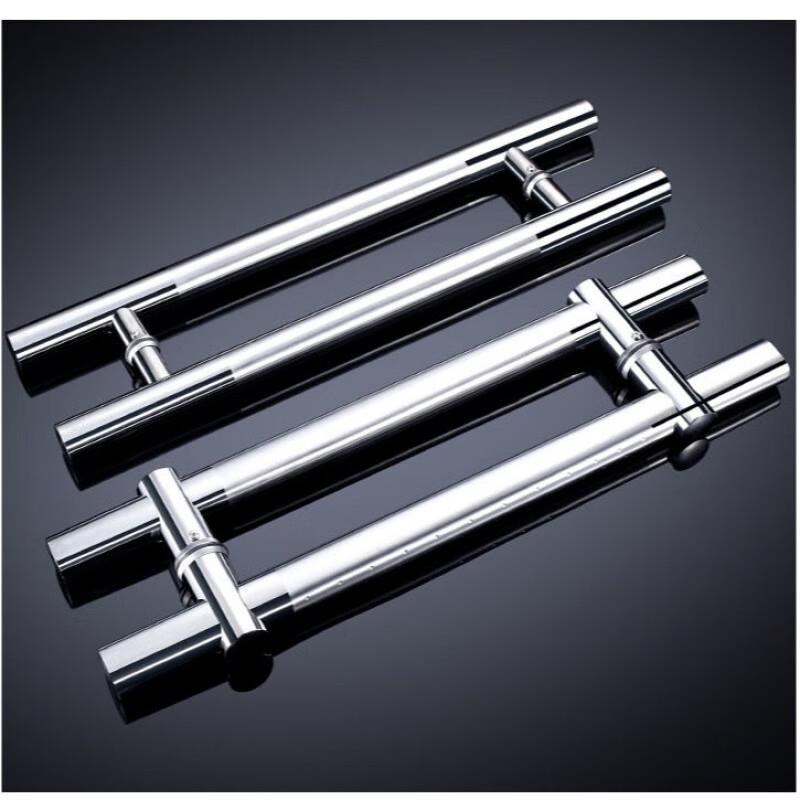 玻璃门拉手推拉对装孔距不锈钢加厚钢化J办公室门把手大门拉手可