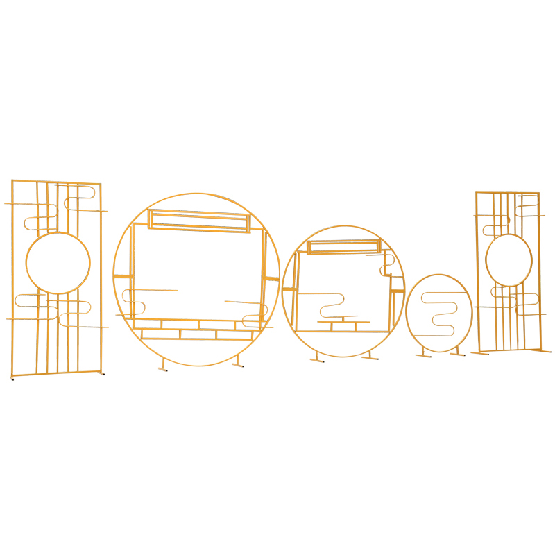 2020新款婚庆道具梦里香中式铁艺屏风忆江南路引背景装饰婚礼摆件