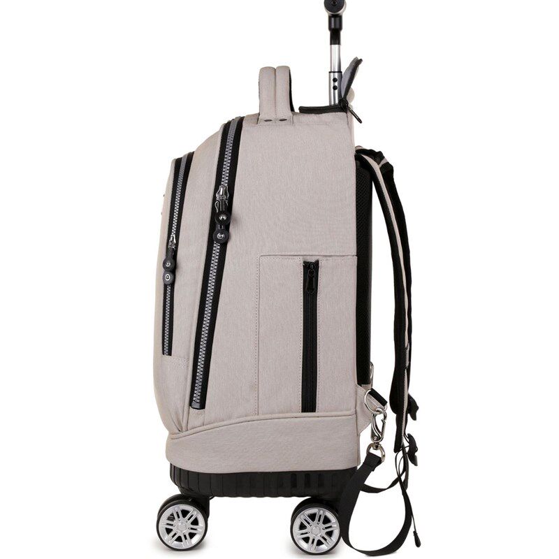 学生单拉杆书包万向轮可拉可背大容量双肩背包便携旅行箱出行旅游