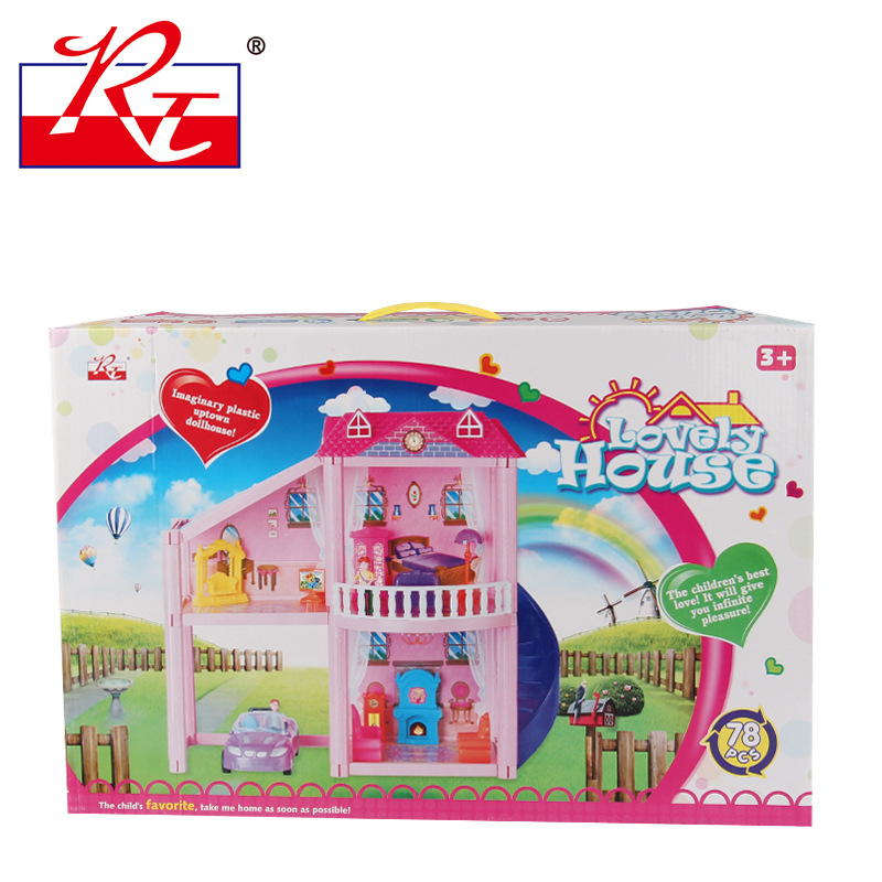 过家家房子diy手工拼装别r墅 3-5-6岁女孩益智玩具 小屋子模型拼