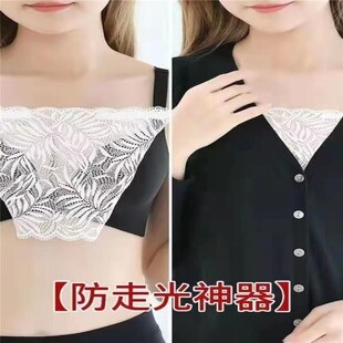 穿V领衣服有G了这个蕾丝抺胸再也不用担心 轻薄蕾丝透气防走光