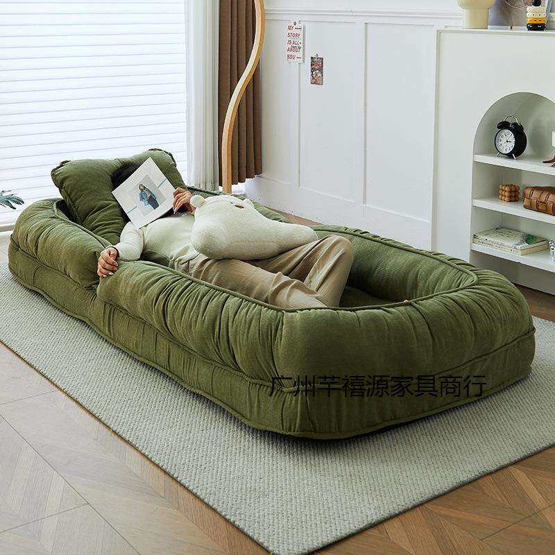 人类狗窝网红懒人沙发可躺可睡折叠卧室沙发床两用可拆洗单人沙发