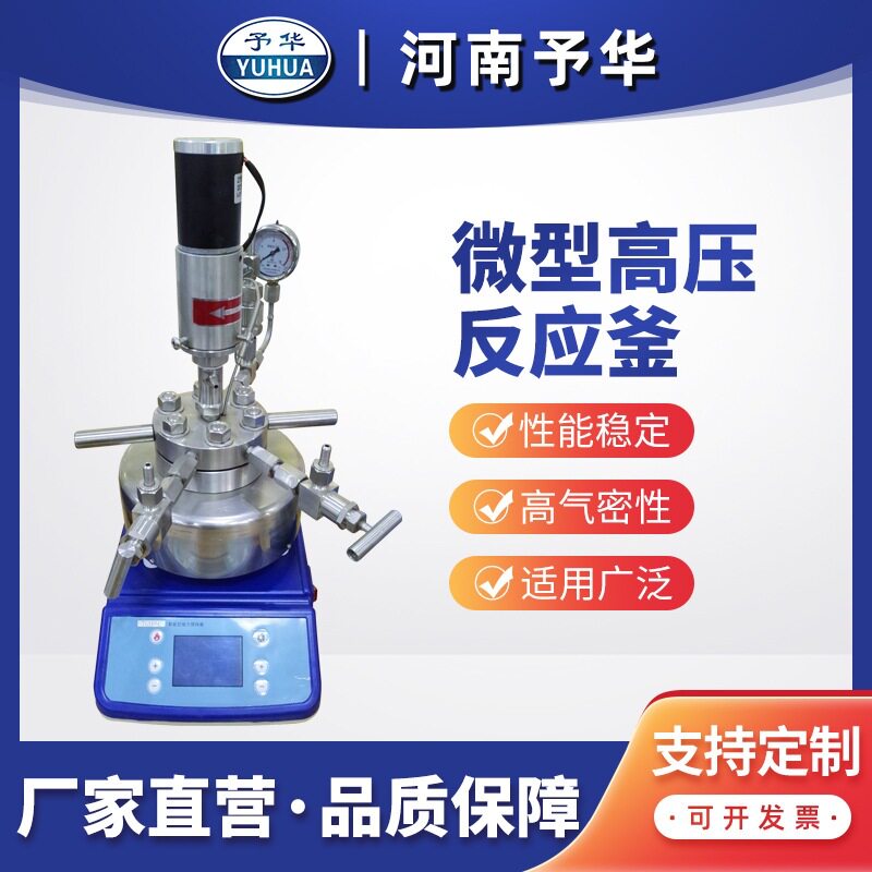 不锈钢高压反应釜TGYF-C50/100/250/500ml微型高压反应釜河南予华