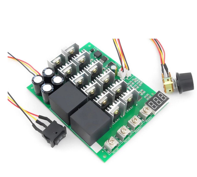 数字刻度盘调速器 正反转电机驱动器 无极马达调速开关12V24V36V