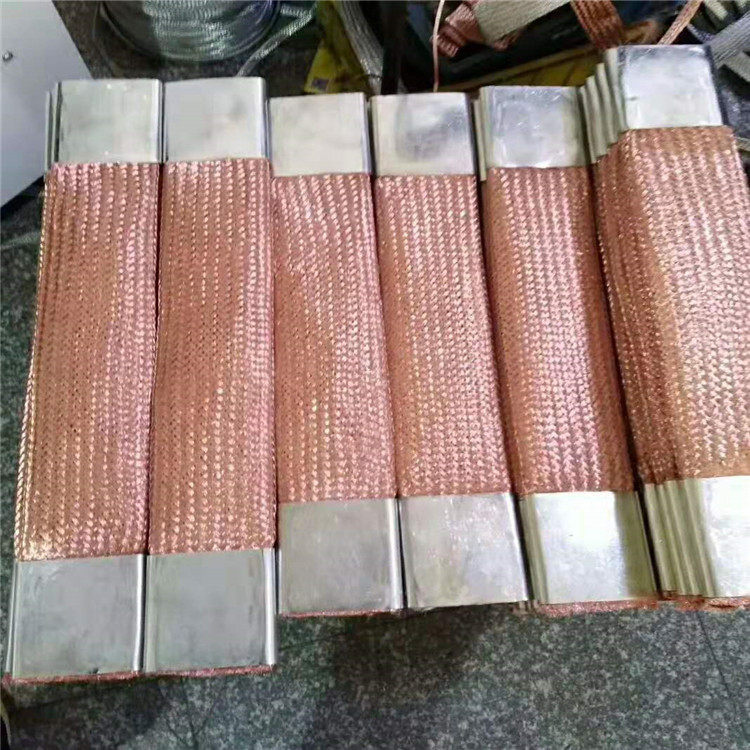 开关电气变压器用多股两头铜板中间编织线镀锡编织带软连接