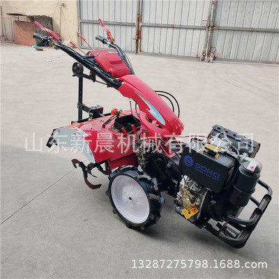 13马力柴油电启动微耕机 手扶旋耕开沟培土机大棚旋耕机