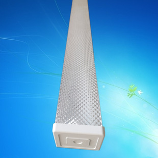 生产厂工程灯 雪花灯 T8 LED双管防尘灯 棱晶防尘支架 9WLED灯架