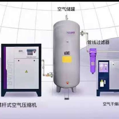 380V/60HZ-30P(2.2KW)变频螺杆式空压站30P干澡机G 立方储汽罐全