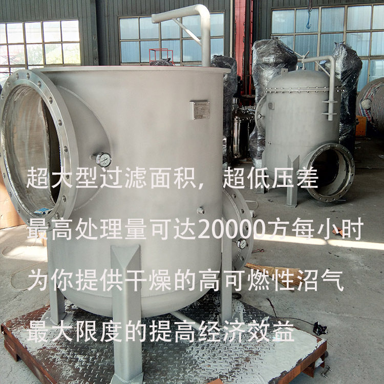 304不锈钢大型10000立方/小时垃圾处理厂或养殖用沼气过滤器