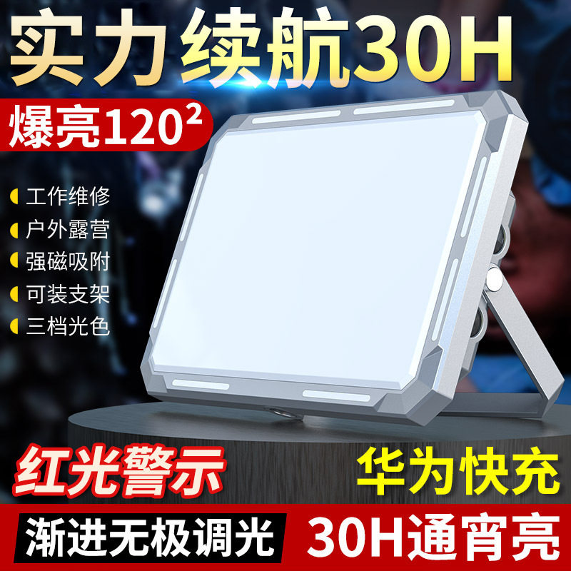 新款亚马逊露营灯led户外野营灯多功能无极调光便携手提灯手电筒