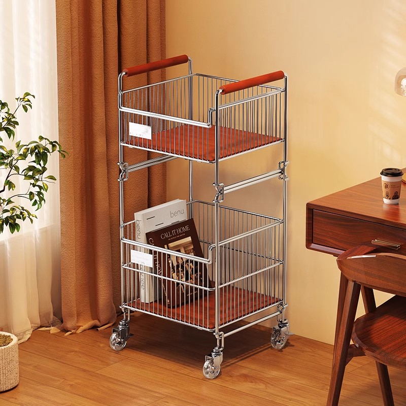 中古风移动书架书包置物架