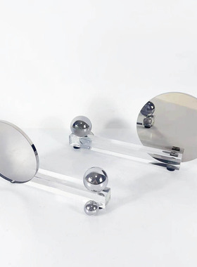 北欧创意家居烟灰色几何水晶玻璃装饰摆件现代简约样板房酒柜摆设