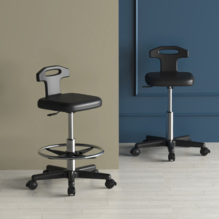 酒吧椅旋转升降凳办公前台实验室吧台椅现代简约家用厨房高脚凳子
