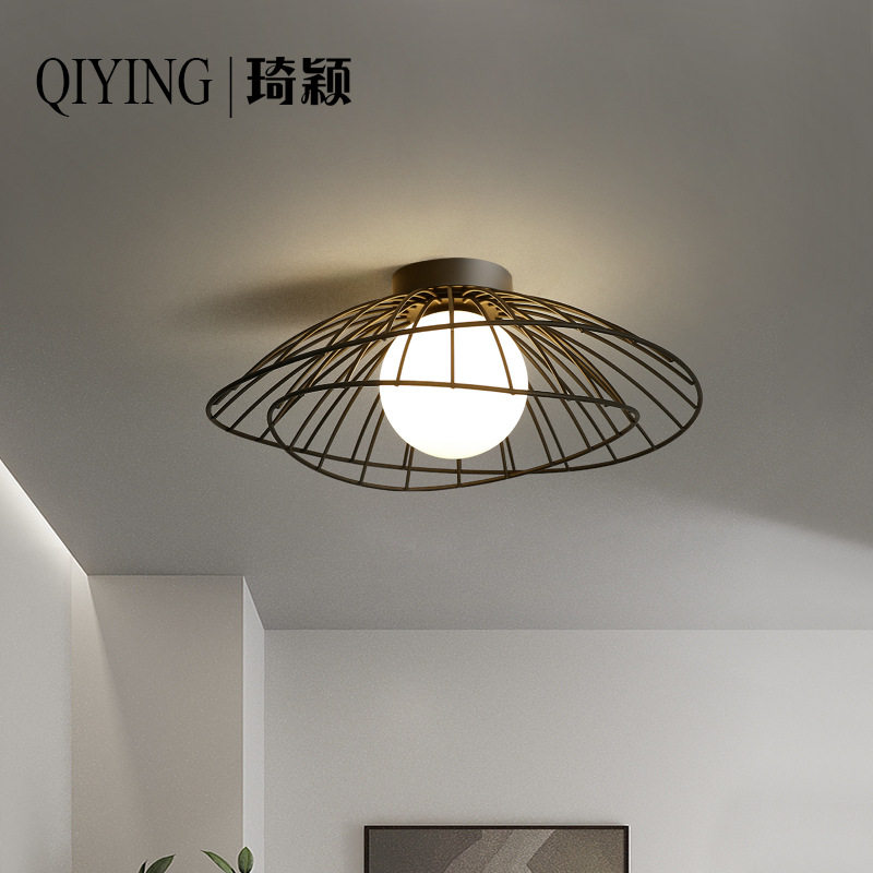 北欧风阳台吸顶灯现代简约创意衣帽间轻奢门厅过道灯玄关灯走廊灯